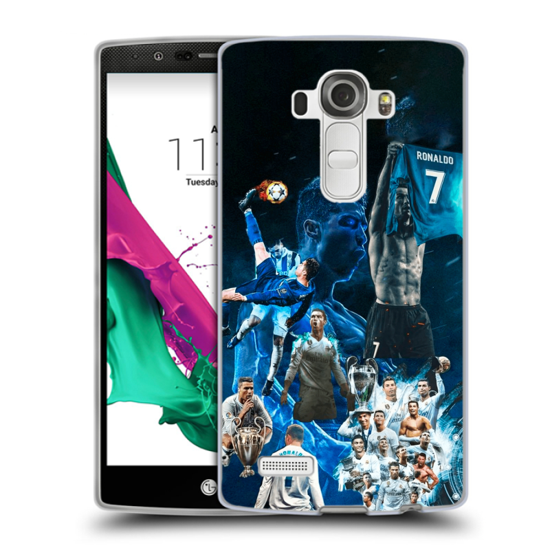 Пластиковый чехол на LG G4 с принтом Реал Роналдо Пластиковый чехол на LG G4 с принтом Реал Роналдо