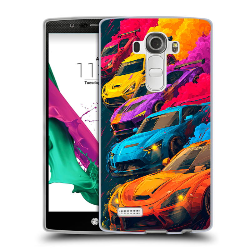 Силиконовый чехол на LG G4 с принтом Тачки Силиконовый чехол на LG G4 с принтом Тачки