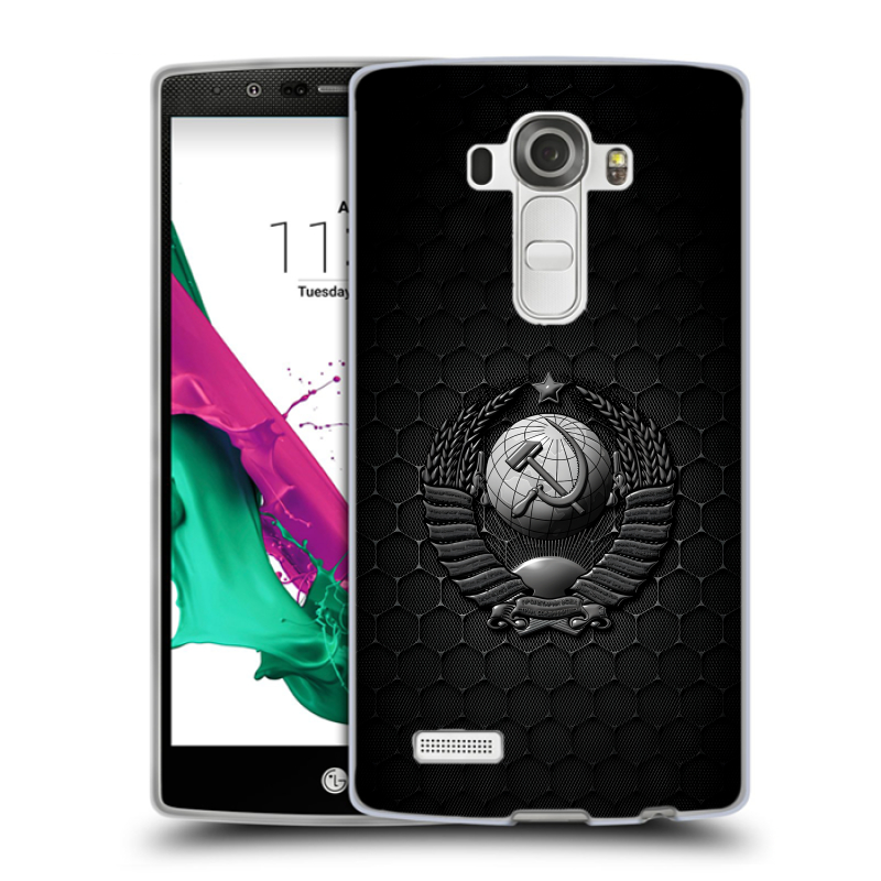 Силиконовый чехол на LG G4 с принтом Герб Флаг СССР Силиконовый чехол на LG G4 с принтом Герб Флаг СССР