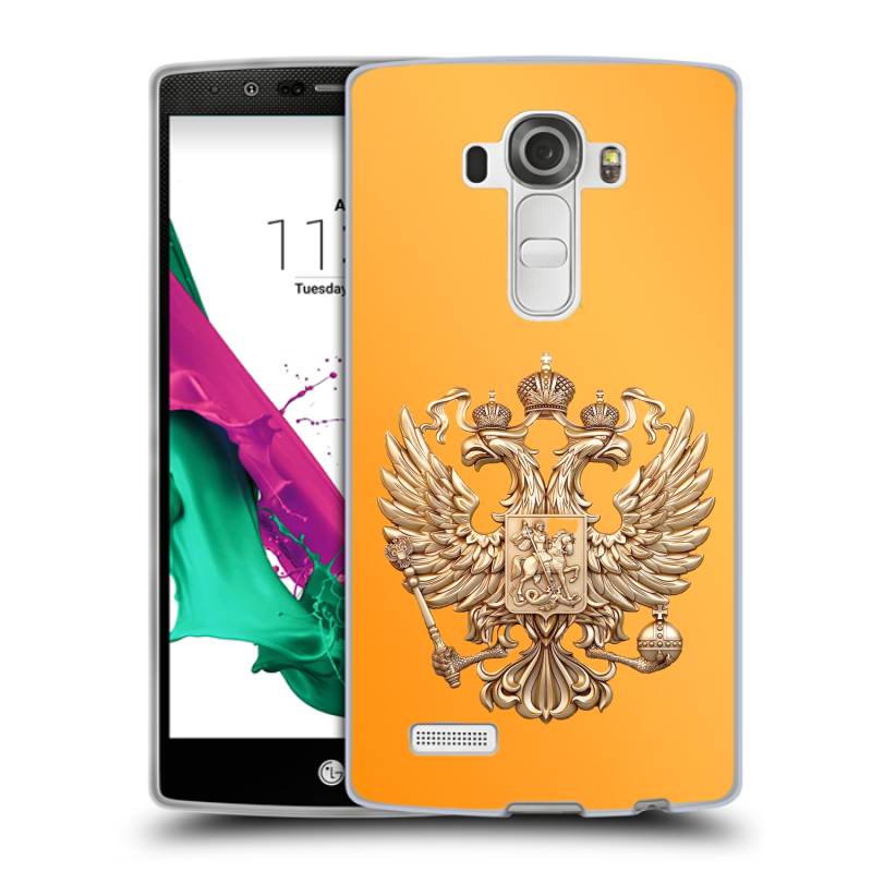 Пластиковый чехол на LG G4 с принтом Герб Флаг России Пластиковый чехол на LG G4 с принтом Герб Флаг России