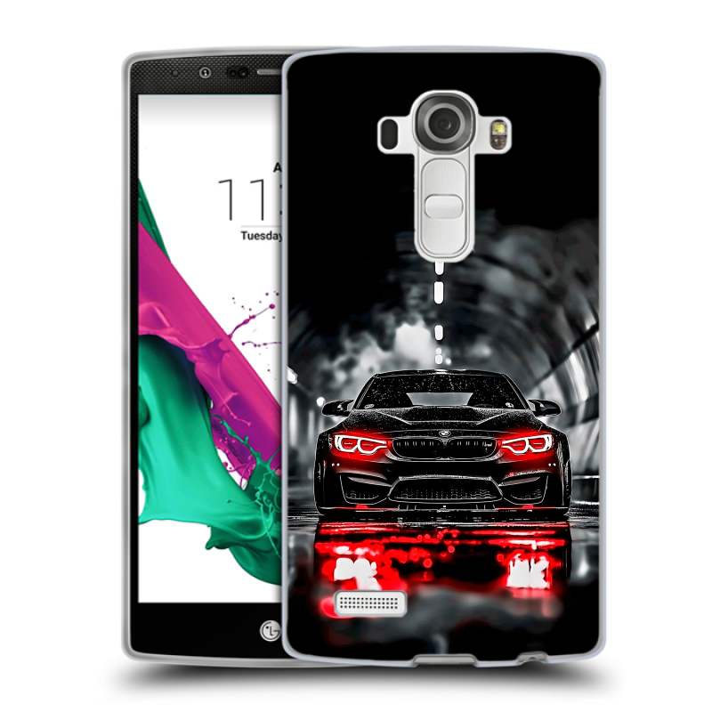 Пластиковый чехол на LG G4 с принтом BMW БМВ Пластиковый чехол на LG G4 с принтом BMW БМВ