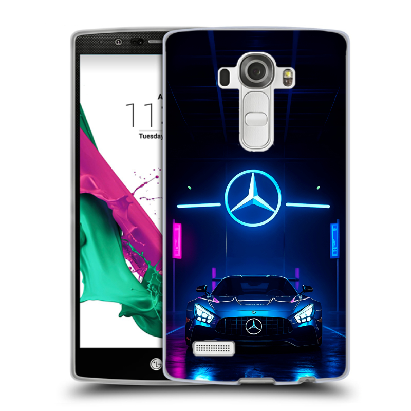 Силиконовый чехол на LG G4 с принтом Mercedes Мерседес Силиконовый чехол на LG G4 с принтом Mercedes Мерседес