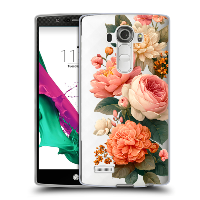 Пластиковый чехол на LG G4 с принтом цветы Пластиковый чехол на LG G4 с принтом цветы