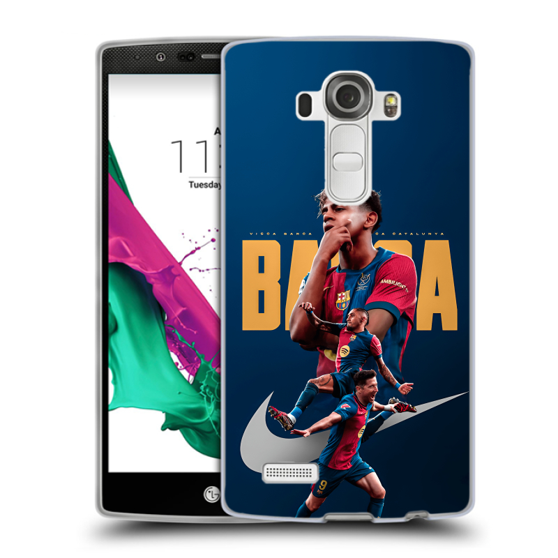 Пластиковый чехол на LG G4 с принтом Барселона Barca Yamal Пластиковый чехол на LG G4 с принтом Барселона Barca Yamal