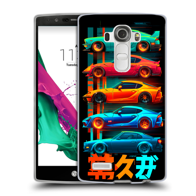 Силиконовый чехол на LG G4 с принтом машины тачки Силиконовый чехол на LG G4 с принтом машины тачки
