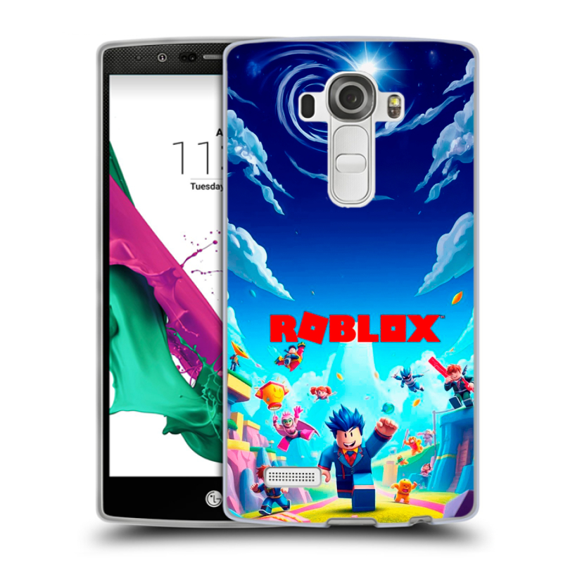 Пластиковый чехол на LG G4 с принтом Roblox Роблокс Пластиковый чехол на LG G4 с принтом Roblox Роблокс