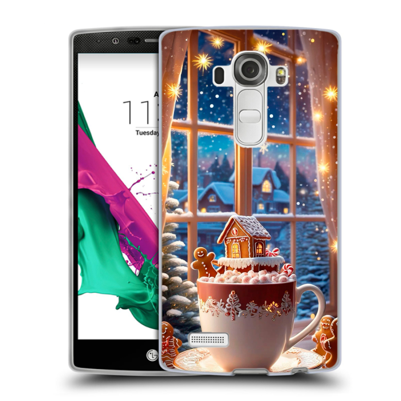 Силиконовый чехол на LG G4 с принтом Новый год Силиконовый чехол на LG G4 с принтом Новый год