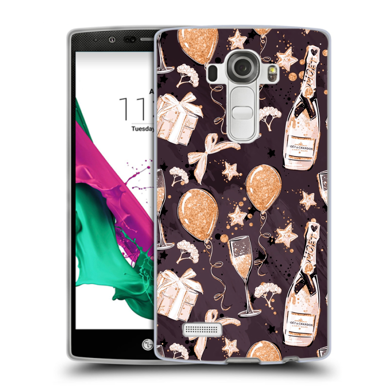 Пластиковый чехол на LG G4 с принтом Новый год Пластиковый чехол на LG G4 с принтом Новый год