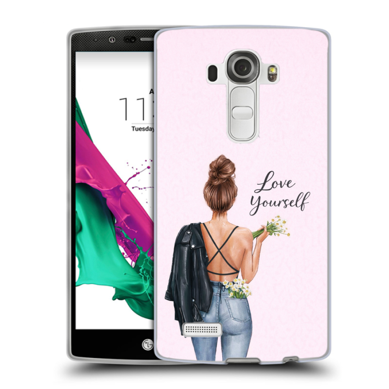 Силиконовый чехол на LG G4 с принтом женский Силиконовый чехол на LG G4 с принтом женский