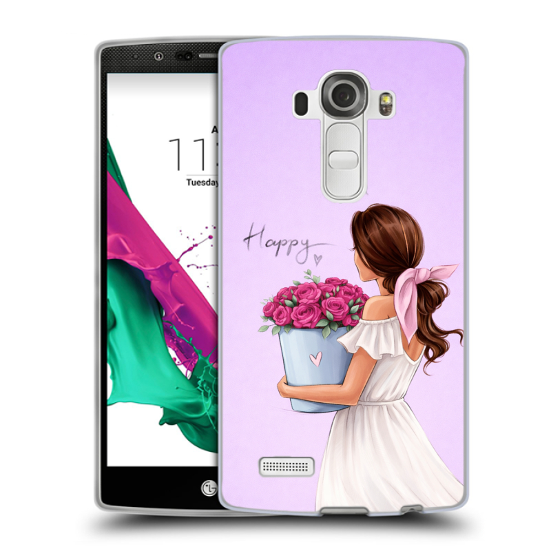 Силиконовый чехол на LG G4 с принтом женский Силиконовый чехол на LG G4 с принтом женский