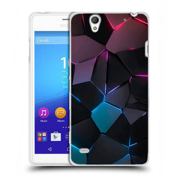 Пластиковый чехол на Sony Xperia C4 с принтом Геометрия неона Пластиковый чехол на Sony Xperia C4 с принтом Геометрия неона