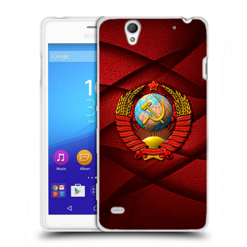 Пластиковый чехол на Sony Xperia C4 с принтом Герб СССР Пластиковый чехол на Sony Xperia C4 с принтом Герб СССР