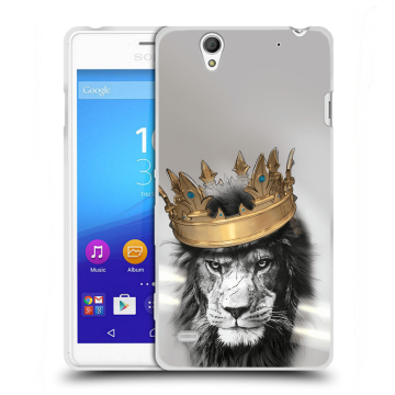 Пластиковый чехол на Sony Xperia C4 с принтом Лев с короной Пластиковый чехол на Sony Xperia C4 с принтом Лев с короной
