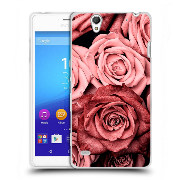 Пластиковый чехол на Sony Xperia C4 с принтом Цветы розы Пластиковый чехол на Sony Xperia C4 с принтом Цветы розы