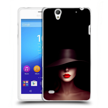 Пластиковый чехол на Sony Xperia C4 с принтом Девушка в шляпе Пластиковый чехол на Sony Xperia C4 с принтом Девушка в шляпе