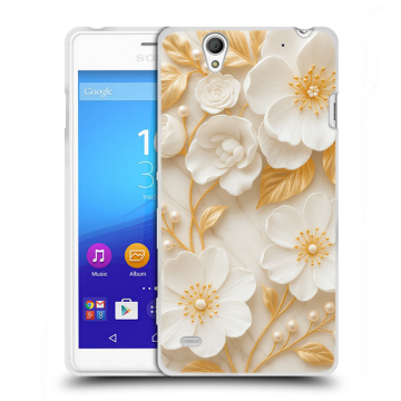 Пластиковый чехол на Sony Xperia C4 с принтом Цветы Пластиковый чехол на Sony Xperia C4 с принтом Цветы