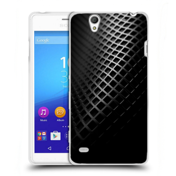 Пластиковый чехол на Sony Xperia C4 с принтом Текстура металла