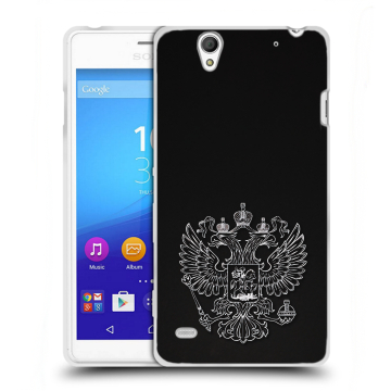 Пластиковый чехол на Sony Xperia C4 с принтом Герб России