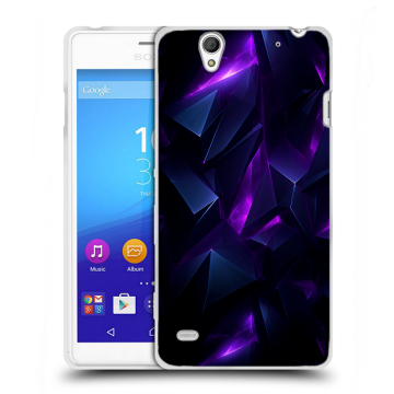 Пластиковый чехол на Sony Xperia C4 с принтом Абстракиция