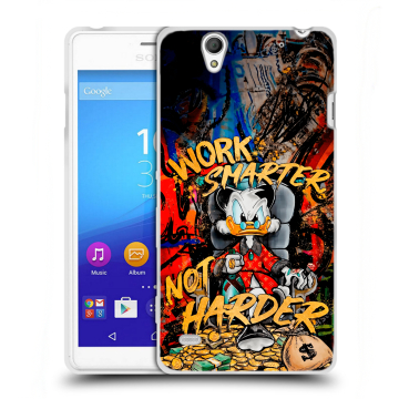 Пластиковый чехол на Sony Xperia C4 с принтом Дональд Дак Деньги