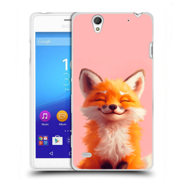 Пластиковый чехол на Sony Xperia C4 с принтом милая лиса Пластиковый чехол на Sony Xperia C4 с принтом милая лиса