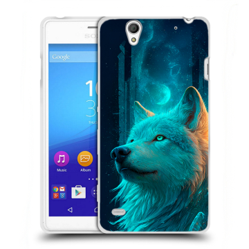 Пластиковый чехол на Sony Xperia C4 с принтом бабочки саккура