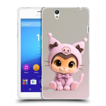 Пластиковый чехол на Sony Xperia C4 с принтом Куроми Kuromi Пластиковый чехол на Sony Xperia C4 с принтом Куроми Kuromi