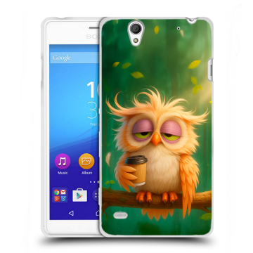 Пластиковый чехол на Sony Xperia C4 с принтом сова