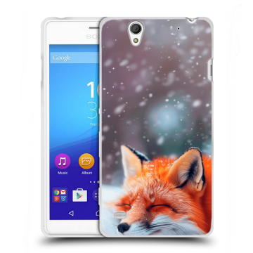 Пластиковый чехол на Sony Xperia C4 с принтом лиса