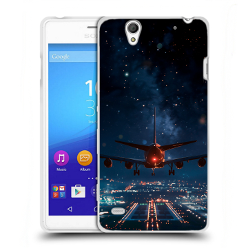 Пластиковый чехол на Sony Xperia C4 с принтом самолет Пластиковый чехол на Sony Xperia C4 с принтом самолет