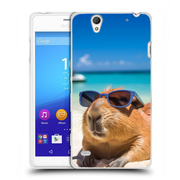 Пластиковый чехол на Sony Xperia C4 с принтом Капибара