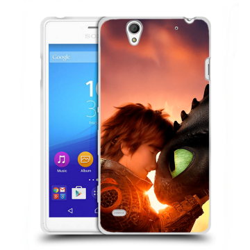 Пластиковый чехол на Sony Xperia C4 с принтом Как приручить дракона