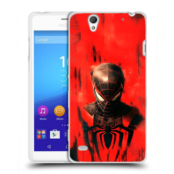 Пластиковый чехол на Sony Xperia C4 с принтом человек паук spiderman Пластиковый чехол на Sony Xperia C4 с принтом человек паук spiderman
