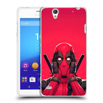 Пластиковый чехол на Sony Xperia C4 с принтом Дедпул Deadpool