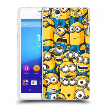 Пластиковый чехол на Sony Xperia C4 с принтом Миньоны Пластиковый чехол на Sony Xperia C4 с принтом Миньоны