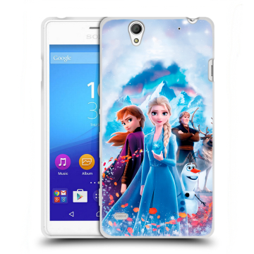 Пластиковый чехол на Sony Xperia C4 с принтом Холодное сердце Frozen Пластиковый чехол на Sony Xperia C4 с принтом Холодное сердце Frozen