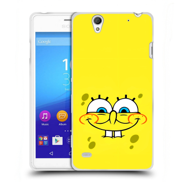 Пластиковый чехол на Sony Xperia C4 с принтом спанчбоб спанч боб