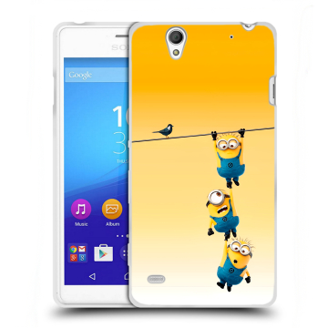 Пластиковый чехол на Sony Xperia C4 с принтом Миньоны Пластиковый чехол на Sony Xperia C4 с принтом Миньоны