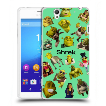 Пластиковый чехол на Sony Xperia C4 с принтом Шрек Shrek