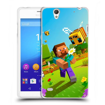 Пластиковый чехол на Sony Xperia C4 с принтом Майнкрафт Minecraft