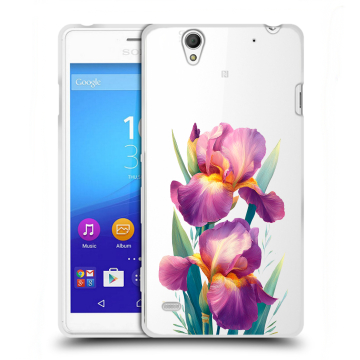 Пластиковый чехол на Sony Xperia C4 с принтом Цветы орхидеи