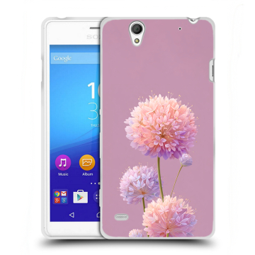 Пластиковый чехол на Sony Xperia C4 с принтом Цветы