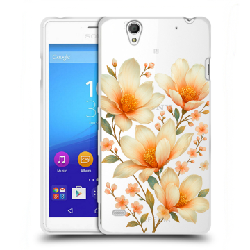 Пластиковый чехол на Sony Xperia C4 с принтом Цветы