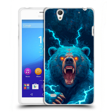 Пластиковый чехол на Sony Xperia C4 с принтом Медведь