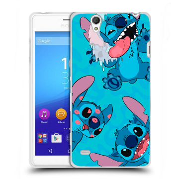 Пластиковый чехол на Sony Xperia C4 с принтом Лило и Стич
