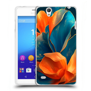 Пластиковый чехол на Sony Xperia C4 с принтом Цветы