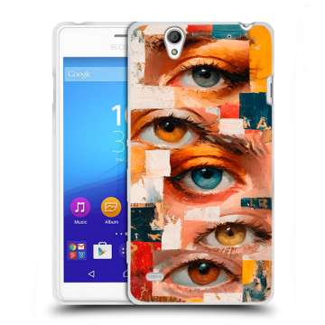 Пластиковый чехол на Sony Xperia C4 с принтом Модный принт