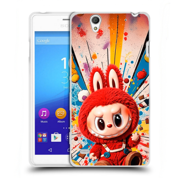 Пластиковый чехол на Sony Xperia C4 с принтом Labubu Лабубу Пластиковый чехол на Sony Xperia C4 с принтом Labubu Лабубу