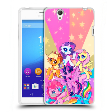 Пластиковый чехол на Sony Xperia C4 с принтом My little pony Дружба чудо Пластиковый чехол на Sony Xperia C4 с принтом My little pony Дружба чудо