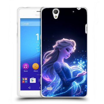 Пластиковый чехол на Sony Xperia C4 с принтом Холодное сердце Frozen Пластиковый чехол на Sony Xperia C4 с принтом Холодное сердце Frozen